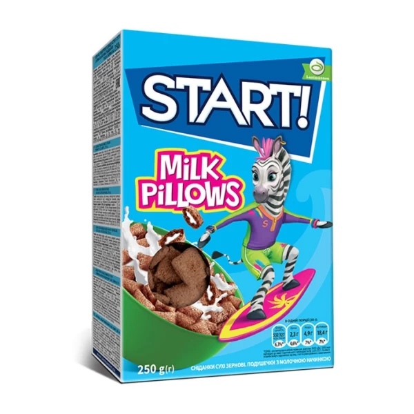 Сухой завтрак Start с молочной начинкой 250 г - image 1