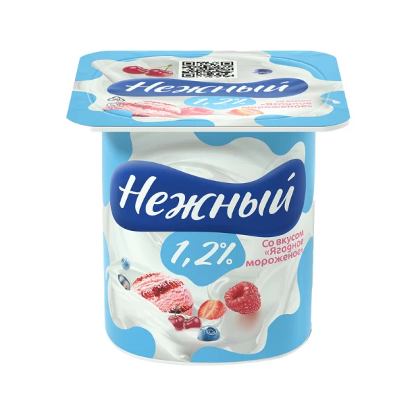 Йогурт Нежный 1.2% с соком вишни 100 г - image 1