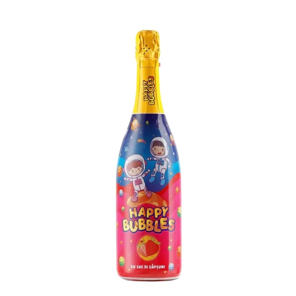 Happy Bubbles детская игристое вино с ароматом клубники, 0,75 л - image 1