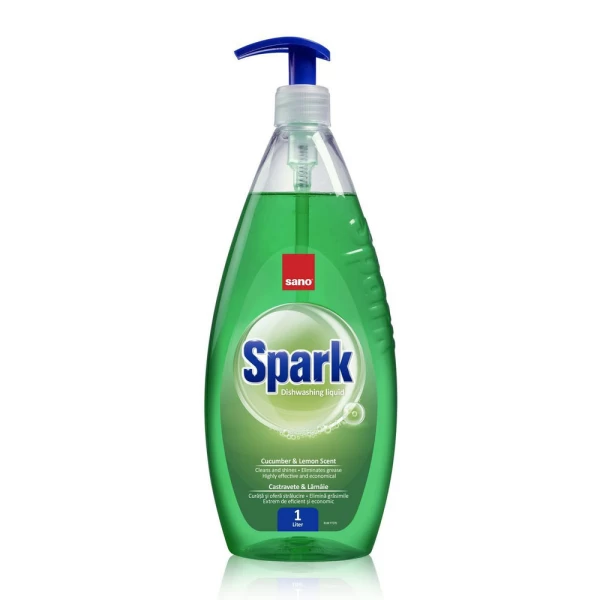 Sano Spark Detergent de vase Cucumber-Lime 1L - image 1