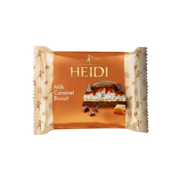 Heidi Ciocolata cu lapte Caramel cu biscuit 55 g - image 1