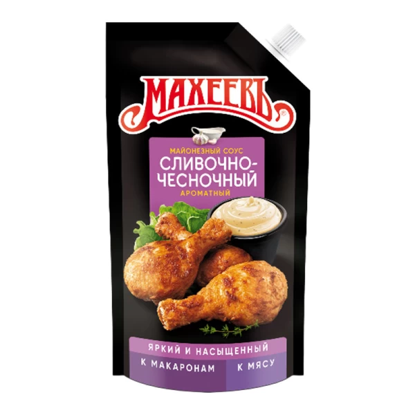 Maheev Sos de maioneza cu frisca si usturoi 50,5%, 200 ml - image 1
