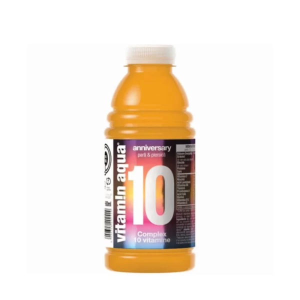 Merlin's Apa cu vitamina aqua 10 pere si piersic 600ml - image 1