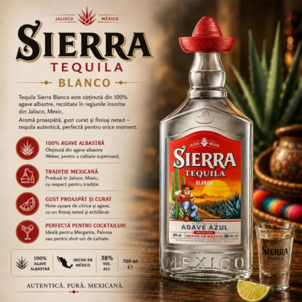 Sierra Текила Silver 38 % 0,7 л - image 2