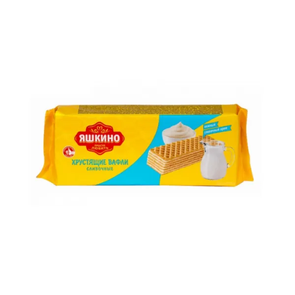 Вафли Яшкино 200г Сливочные - image 1