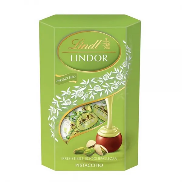 Конфеты Lindt Lindor Шоколадные с фисташками, 200 г - image 1