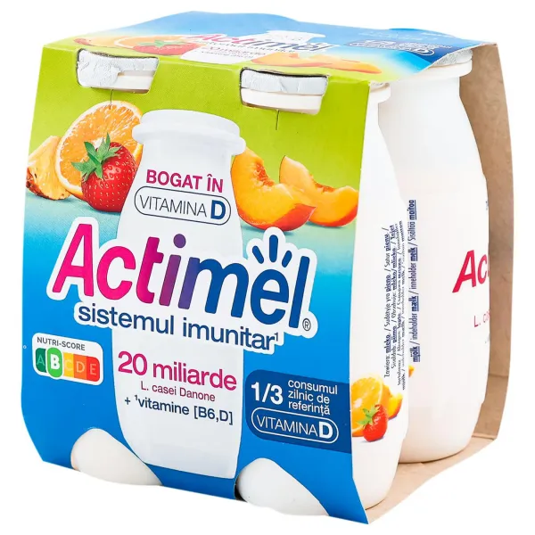 Actimel Йогурт питьевой мультифруктовый 4*100г - image 1