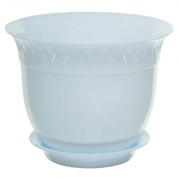 Традиционный цветочный горшок с блюдцем Цветочный горшок с блюдцем LILIA 6 л - image 1