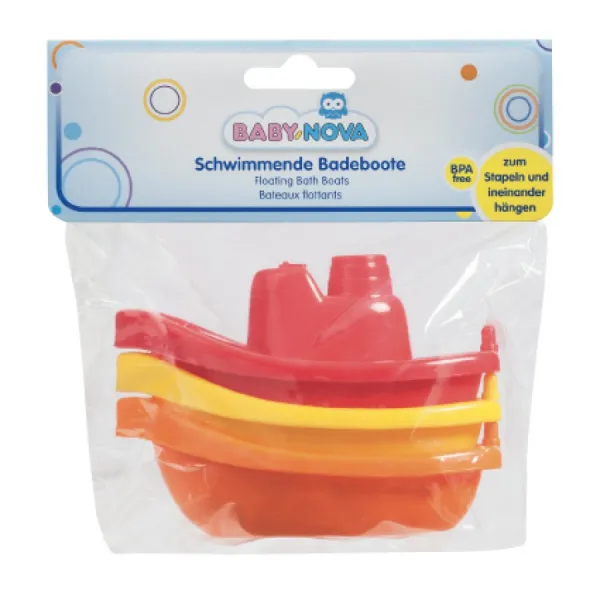 Baby Nova Bărci plutitoare pentru baie, fără BPA, set de 3 buc. - image 1