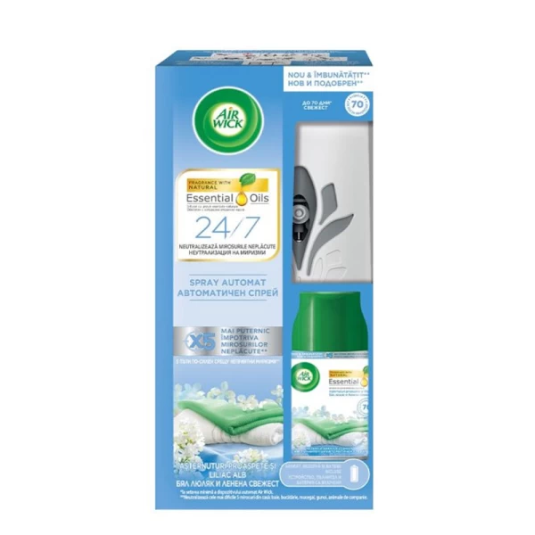 Air Wick Освежитель Automatic Spray Mono Gadget Cool Linen 250 мл - image 1