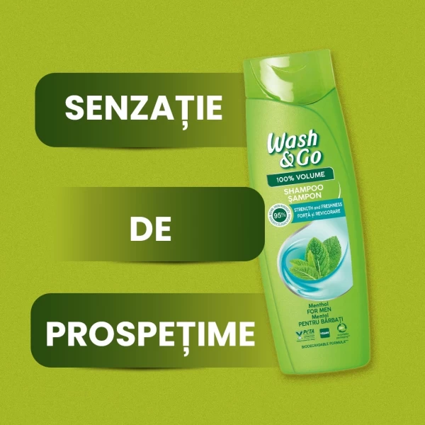 Wash&Go Sampon 360ml cu extract de Musetel - image 4