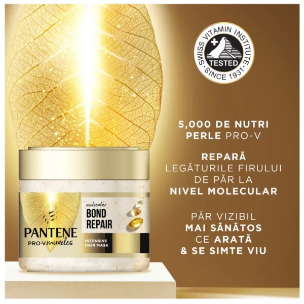 Pantene Pro-V Miracles Molecular Bond Repair Маска для волос с биотином, для сухих и поврежденных во - image 3