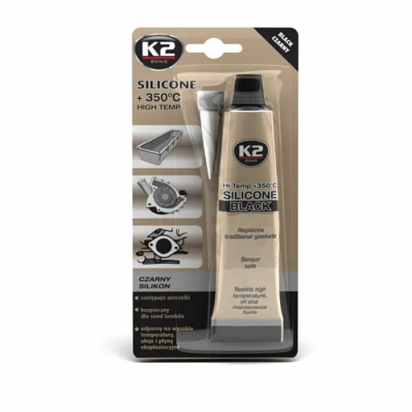 SILICON 85 gr seadant auto negru +350°C - image 1