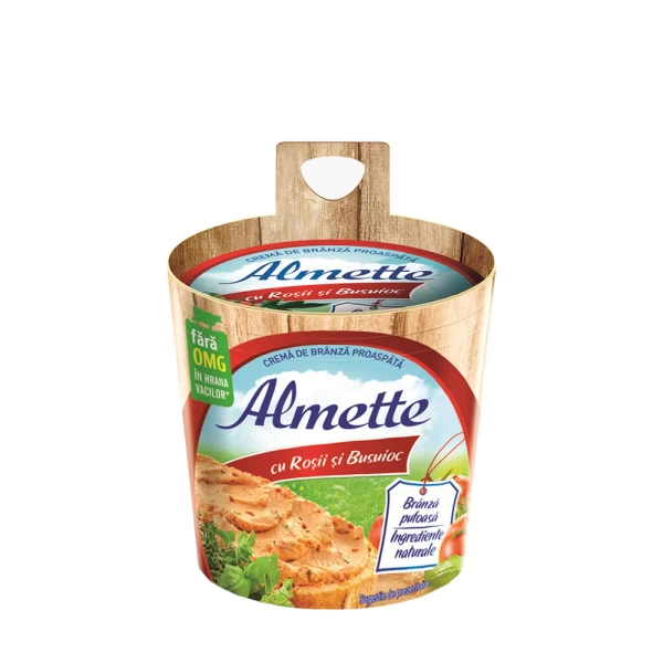 Almette Сливочный сыр с томатами и базиликом 150 г - image 1