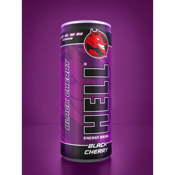 Hell Energy Drink Энергетический напиток черная вишня 250мл - image 2