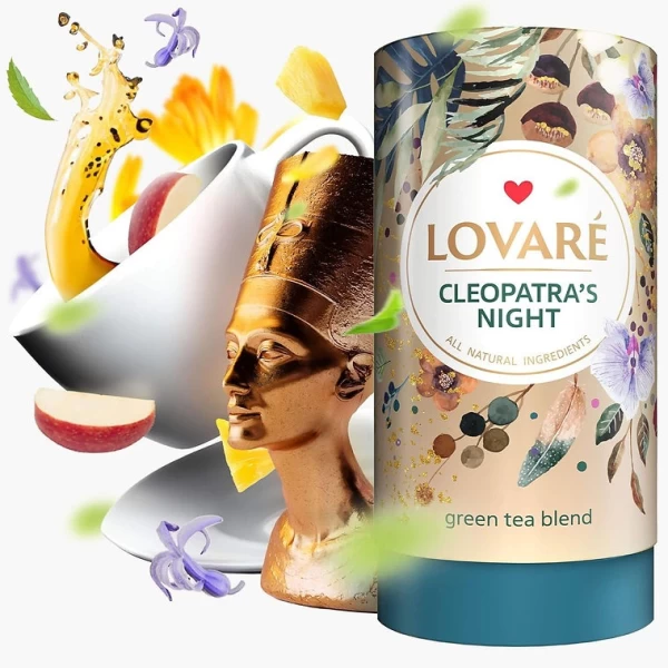 Lovare Ceai 80 g verde Cleopatra's Night, petale de flori si fructe - image 3