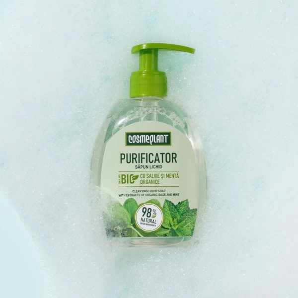 Cosmeplant Sapun lichid cu glicerina Salvie si Menta 400 ml - image 3