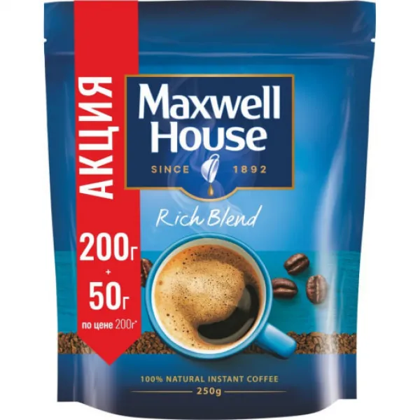 Кофе растворимый Maxwell House 250г - image 1