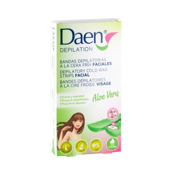 Daen Benzi depilatoare pentru fata Aloe 16 buc - image 1
