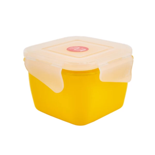 Aleana Container universal Fiesta, patrat, 1.5 l, 18x18x11 cm, galben - image 1