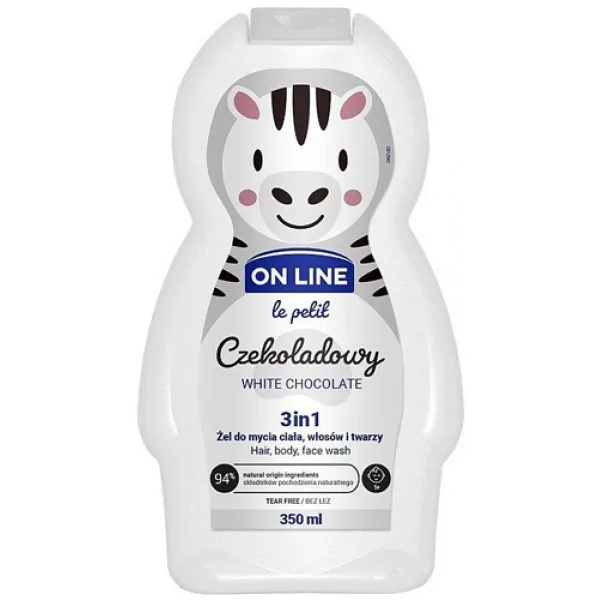 Шампунь-гель детский On Line Le petit 3in1 White Сhocolate 350 мл - image 1