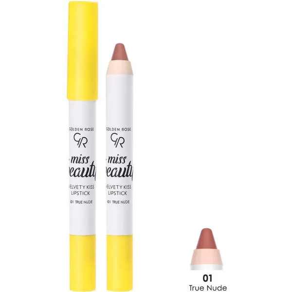 Golden Rose Ruj-creion de buze Miss Beauty Velvety Kiss 01 3,5gr - image 1