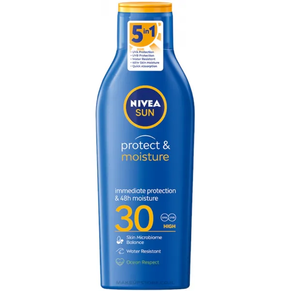 Nivea Sun Солнцезащитный лосьон Protect & Moisture, SPF30 400 мл - image 1
