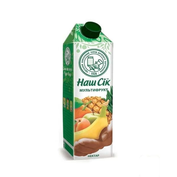 Нектар Наш Сік Мультифрукт 0,95л - image 1