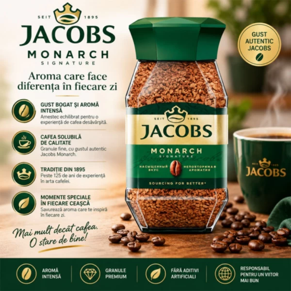Кофе Jacobs Monarch, растворимый 47.5 г - image 2