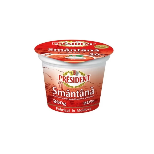 Smantina in pahar President 20% 200g - image 1