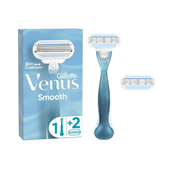 Станок для бритья женский (Бритва) Venus Smooth c 2 сменными картриджами - image 2