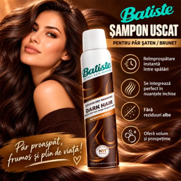 Batiste Sampon uscat 200 ml Brunette - image 2