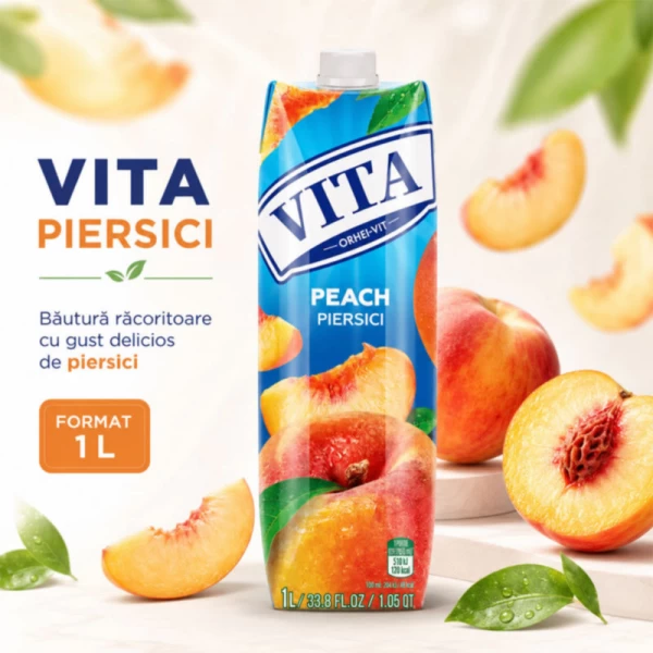 Vita Нектар персиковый, 1000 мл - image 2