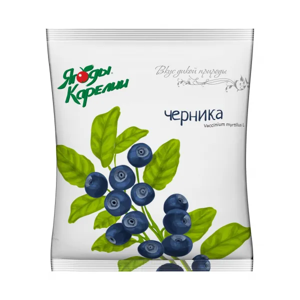 Черника Ягоды Карелии 200г пакет замороженная - image 1