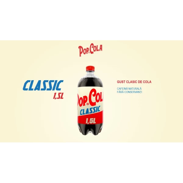 Pop Cola Classic Apa carbogazoasa 1,5 l - image 2