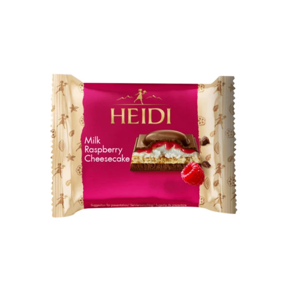 Heidi Ciocolata cheesecake zmeura si biscuit 55 g - image 1