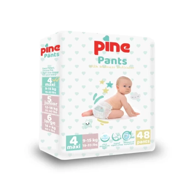 Pine Трусики-подгузники Maxi №4, 9-15 кг, 48 шт - image 1