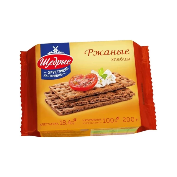 Paine felii crocante de secara Shedrie 200 g - image 1
