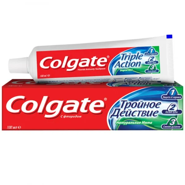 Colgate pasta de dinti Triple Action 100 ml - image 1