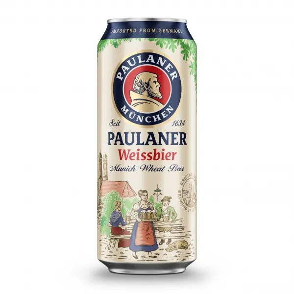 Пиво Paulaner Weissbier светлое нефильтрованное 5.5%, 0,5 л - image 1