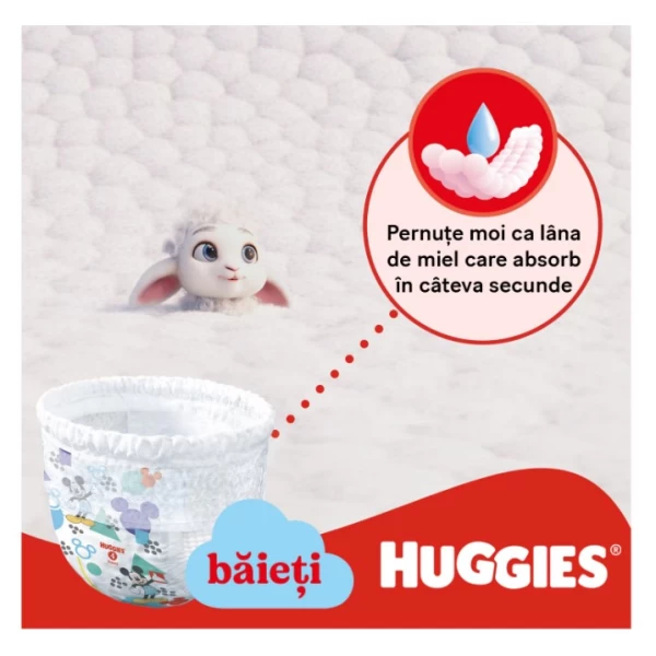 Huggies Little Movers Scutece chilotel №3, 7-11kg, pentru baietei 58 buc - image 5