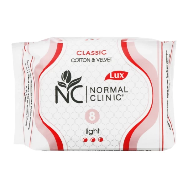 Normal Cliniс Classic Absorbante Cotton & Velvet Light 8buc - image 1