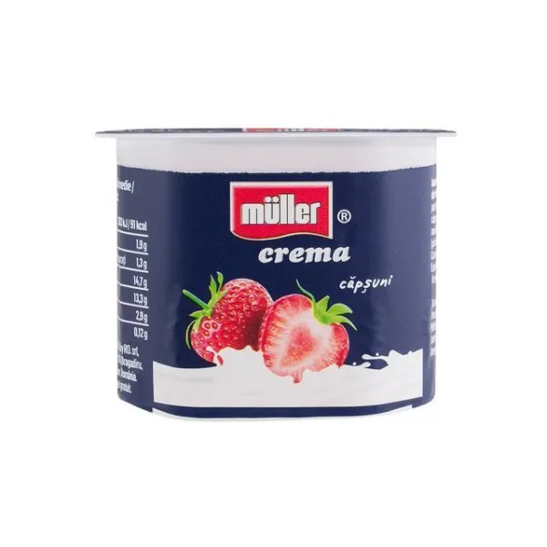 Muller Crema iaurt cu piure de capsuni 125g - image 1