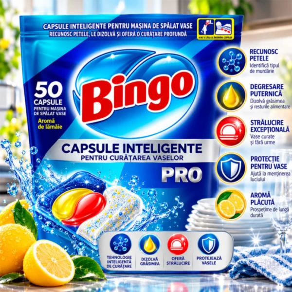 Bingo Капсулы для посудомоечной машины PRO 50 шт - image 2