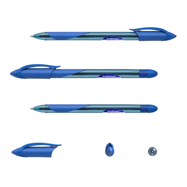Ручка пишущий узел 1,2 мм, одноразовая, цвет чернил синий Dolphin Erich Krause 48188 - image 2