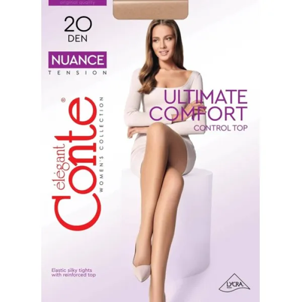 Колготки женские Conte Elegant Nuance 20 р.3, bronz - image 1