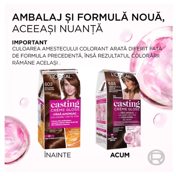 Casting Creme Gloss Vopsea de par 603 Ciocolata cu vanilie - image 3