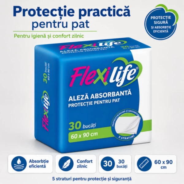 Flexi Life одноразовые впитывающие пеленки 60×90 см, 30 штук - image 2