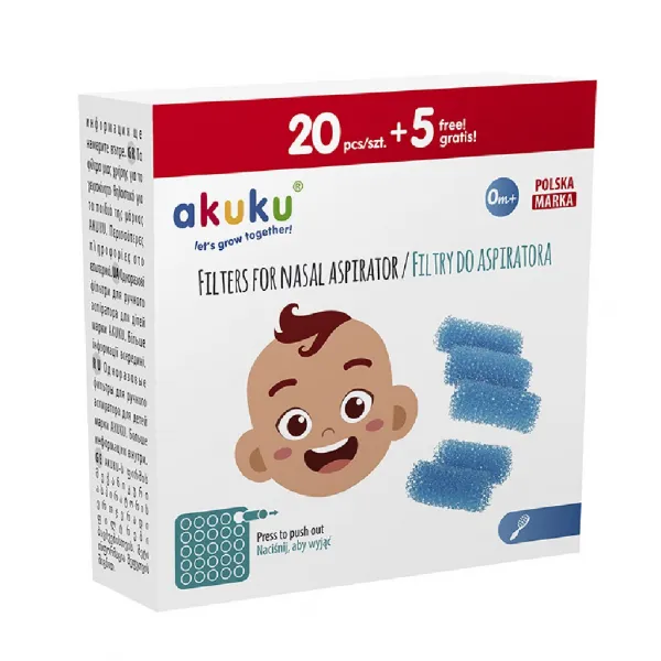 Filtre igienice pentru aspiratorul nazal Engros, 25 buc - image 1