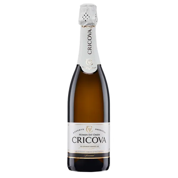 Вино игристое Cricova белое полусухое 0,75 л - image 1